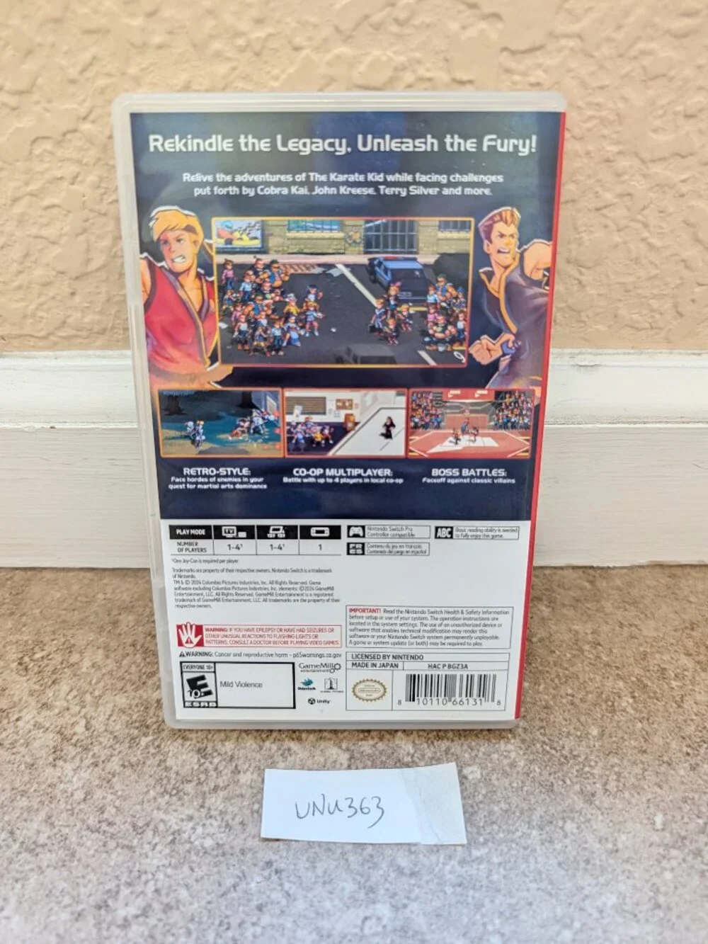 The Karate Kid Street Rumble GameMill Nintendo Switch Game Physical Cartridge